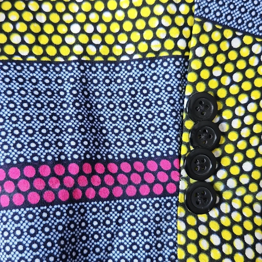 HANDMADE Slimfit Multicolor Blazer for Men - Picture 6 of 10